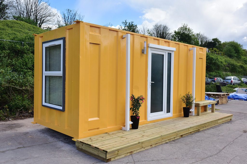 Homes for the homeless people made out of shipping containers | MOVAGE