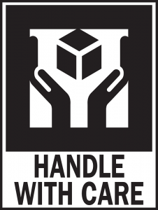 handle with care sign