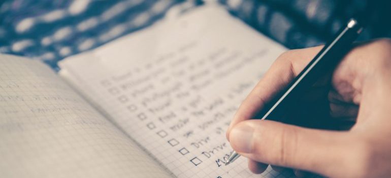 Creating a checklist