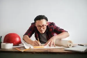An architect at work