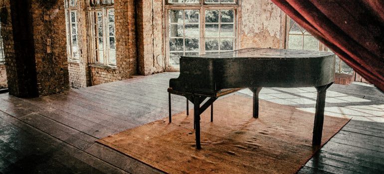 An old piano in the attic