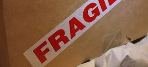 a box labeled fragile