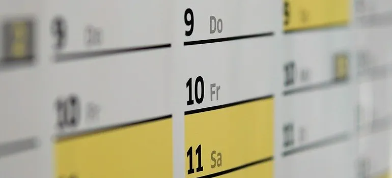 calendar you can use to manage moving regardless of the season