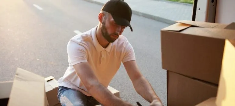 a man working