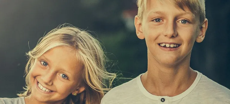 image of siblings