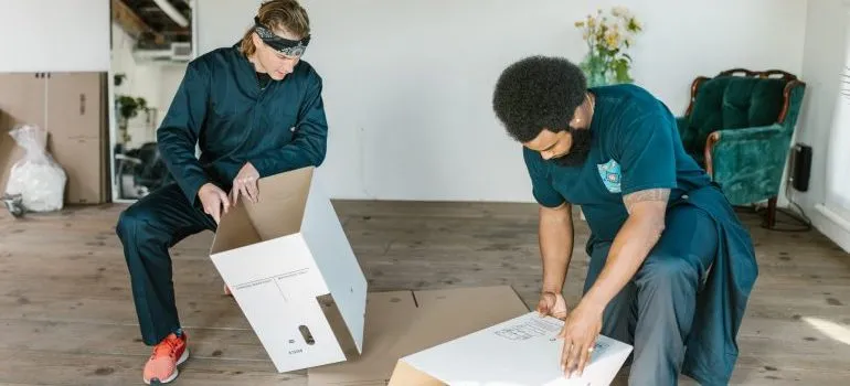 Professional movers.