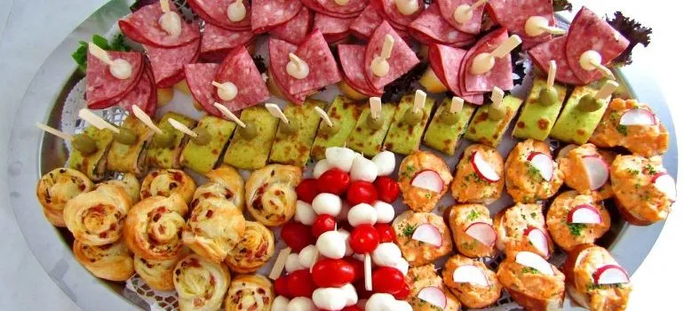 Plate with appetizer