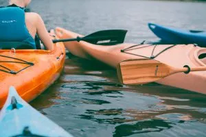 summer sports equipment for kayaking