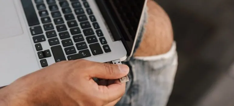 USB memory where data can be stored