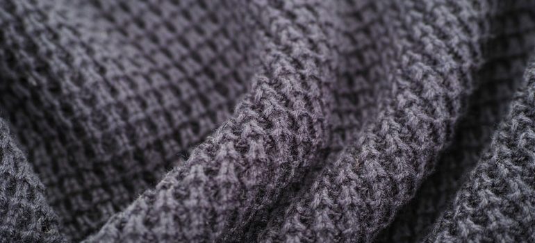 a close view of a thick soft textile