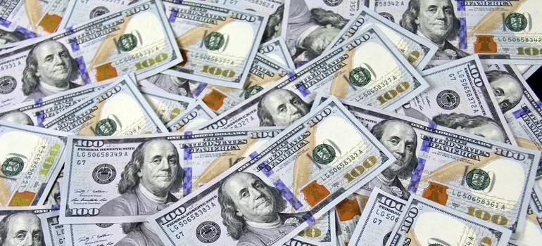 A pile of money
