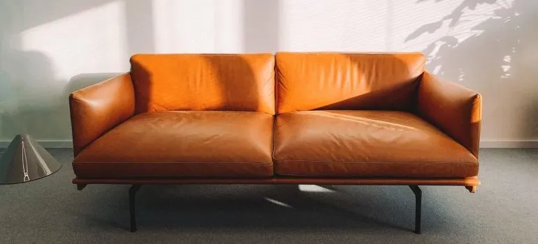 Leather sofa