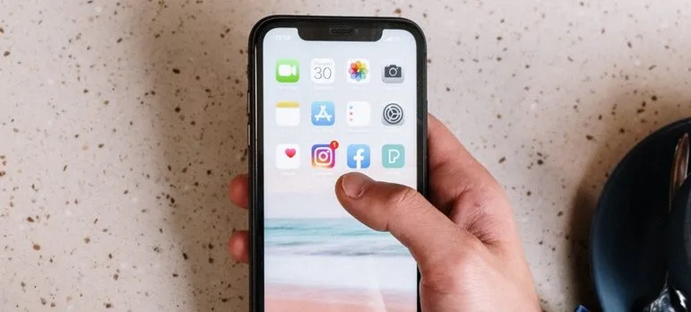 a person using a phone
